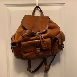 Club Monaco leather backpack